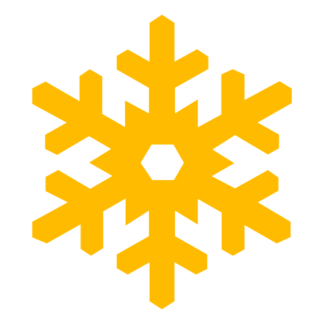 Snow Flake Decal (Yellow)